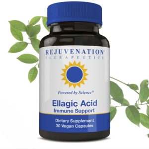 Rejuvenation Therapeutics Ellagic Acid Capsules | Improve Immunity & Eliminate Oxidative Stress | Premium Organic & Vegan Friendly | 30 Capsules 250 Mg