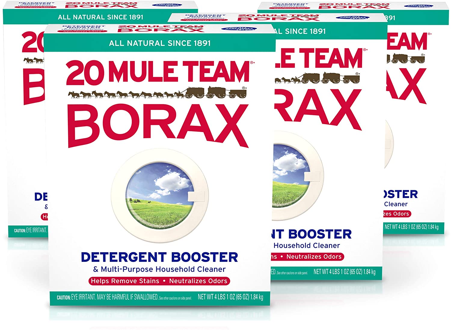 Borax 20 Mule Team Laundry Booster, Powder, 4 Pounds