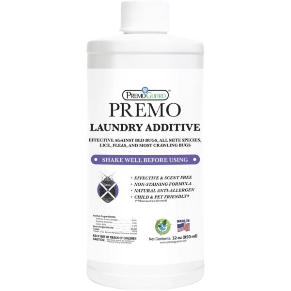 Bed Bug Mite Killer Laundry Additive 32 oz All Natural Non Toxic Premo Guard
