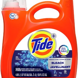 Tide Plus Bleach Alternative Liquid Laundry Detergent, Original Scent, HE Turbo Clean, 138 oz, 72 Loads
